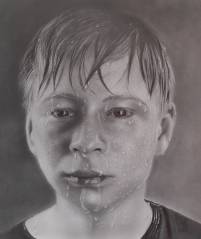Black and White Portrait of a boy, Schwarz Wei&szlig; Portrait Bleisiftzeichnung